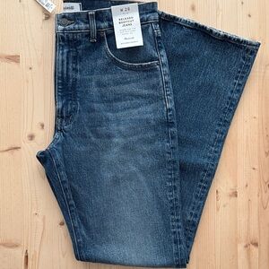 NWT Madewell Women's Relaxed Boot Cut Jeans - Dark Blue